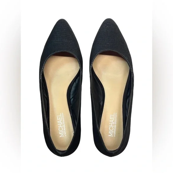 Michael by Michael Shannon Women’s Shoes Alara Black Suede Flats Size 10 M - Picture 2 of 8